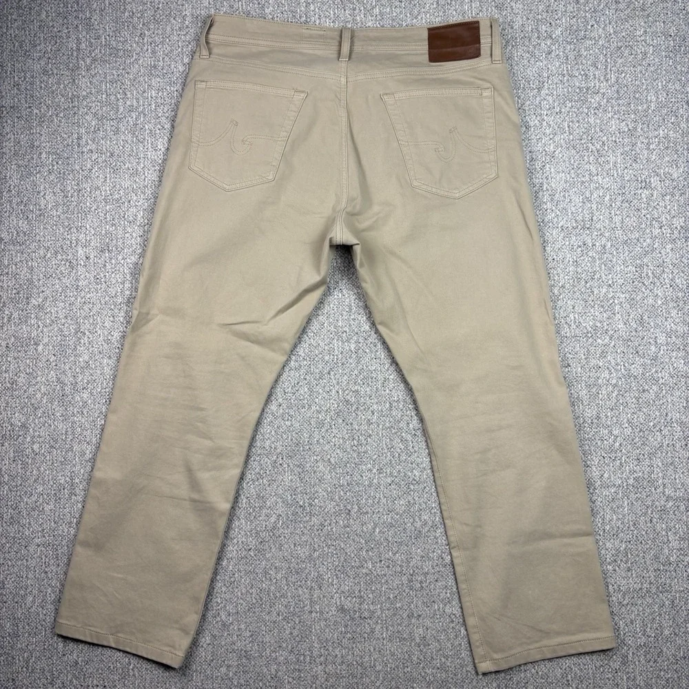 AG Adriano Goldschmied The Graduate Tailored Leg Khaki Chinos Mens 36x34